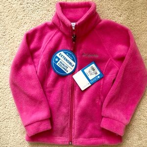 NWT Pink Columbia fleece jacket size XXS 4/5.